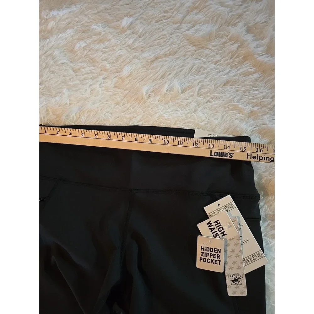 Beverly Hills Polo Club Women's‎ Size Large Biker Active Bermuda Black Shorts